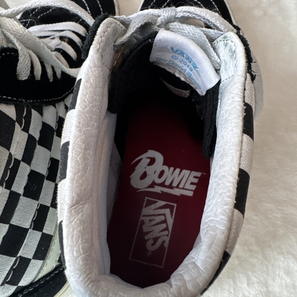 Vans Sk8-Hi Shoes Mens Size 9 Womens 10.5 David Bowie Checkerboard 2019 - Picture 9 of 12
